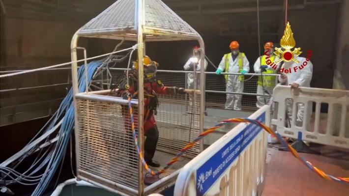 Anche due vigili del fuoco di Parma nella squadra che sta cercando i dipersi alla centrale Enel di Bargi