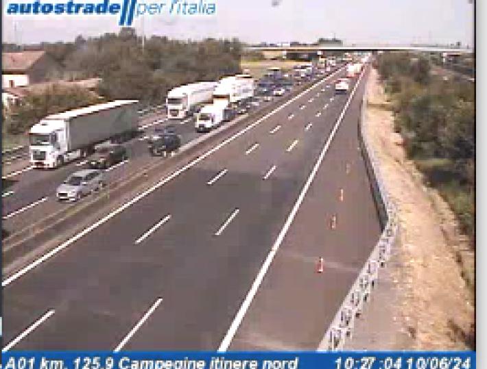 Traffico in A1: code fra Campegine e Reggio verso Bologna