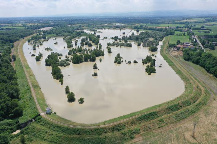 Le piogge ingrossano il Po. Dall'Enza al Secchia, fiumi emiliani "sotto osservazione"