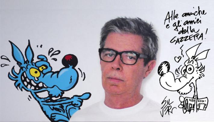 Alberto, il lupo blu  timido e innamorato 