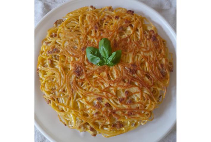 Semplice  frittata di spaghettoni 