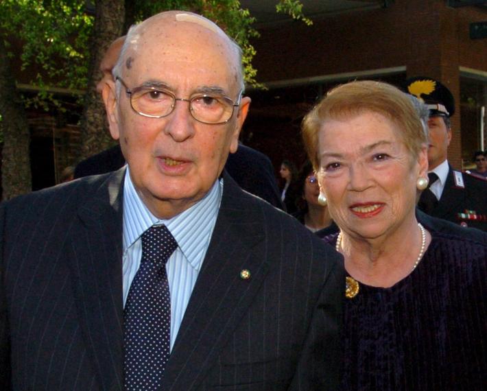 E' morta Clio, la moglie dell'ex presidente della Repubblica Giorgio Napolitano