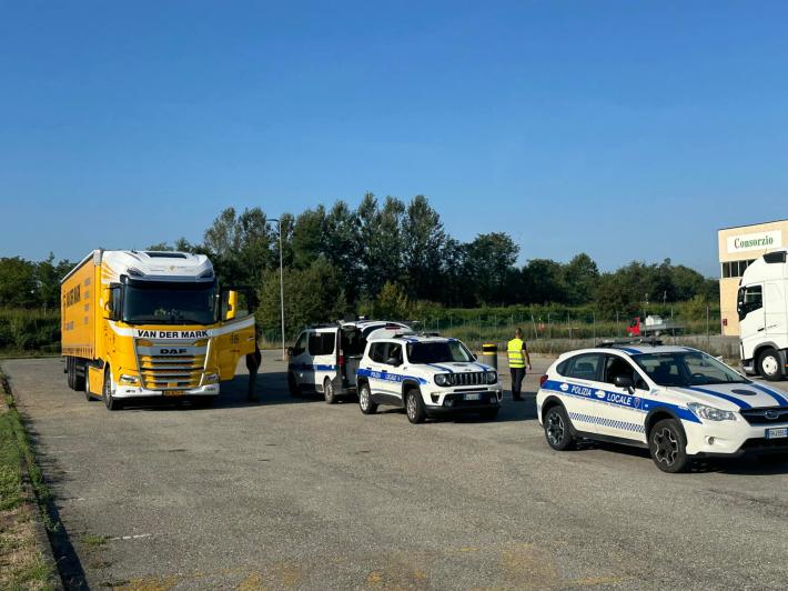 Busseto e Soragna: controlli sui mezzi pesanti con il "Police Controller"