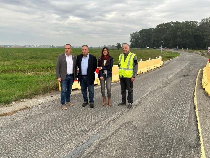 Sissa-Trecasali, a breve i lavori per la variante "Padana occidentale" della TiBre, sopralluogo prima del via