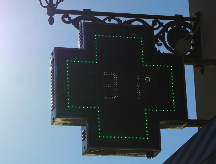 Toccati i 31 gradi in piazza a Zibello