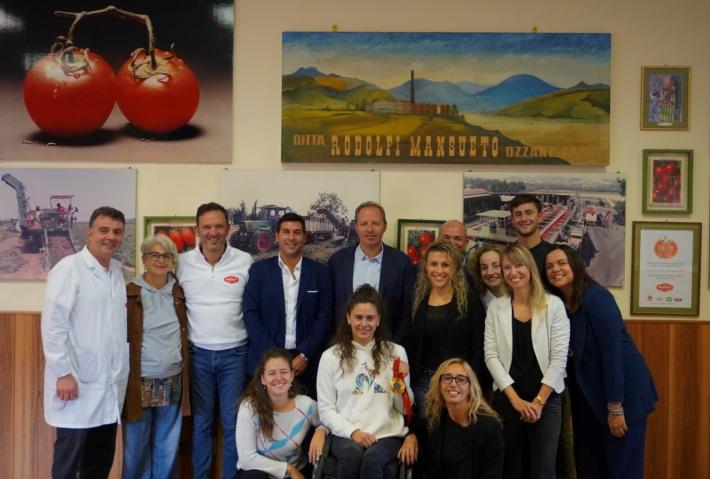 La super-campionessa in visita alla Rodolfi Mansueto