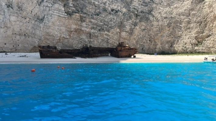 Lo Stato greco mette in sicurezza la spiaggia Relitto a Zante