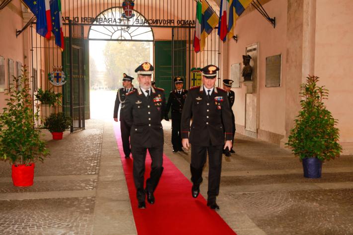 Parma: la visita del generale di corpo d'armata Maurizio Stefanizzi al comando provinciale di Parma
