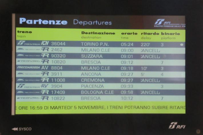 Oggi dalle 9 alle 17 lo sciopero nazionale dei ferrovieri proclamato per l&rsquo;accoltellamento di un controllore ieri a Genova