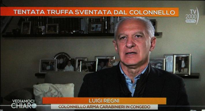 Colorno il colonnello dei carabinieri regni in televisione a parlare di truffe