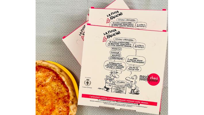 &laquo;Vorrei una quattro ragioni&raquo;, la pizza contro la violenza di genere 