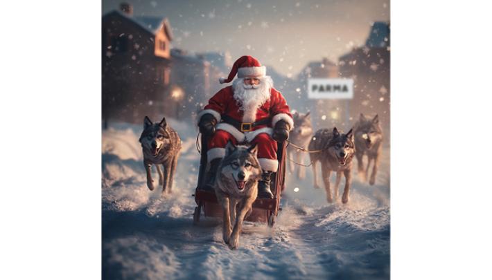 Auguri da un Babbo Natale particolare