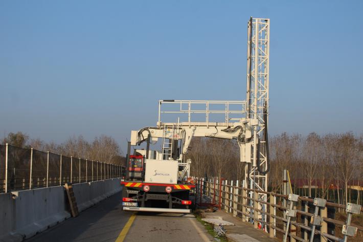 Forti precauzioni per il cantiere fermo da giorni