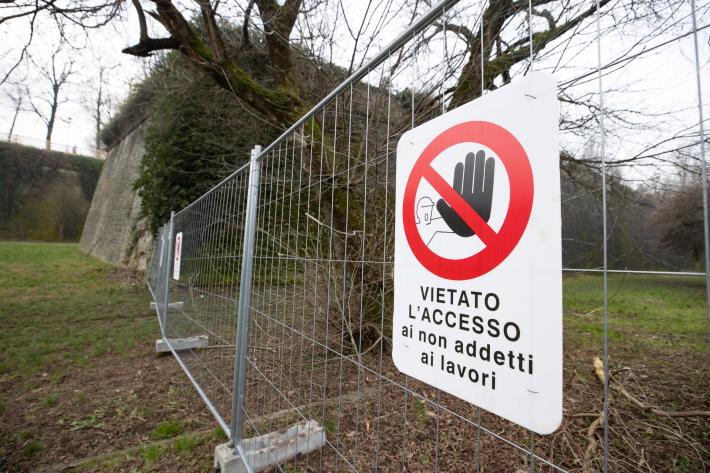 Mura pericolanti in Cittadella: chiusa parte del perimetro