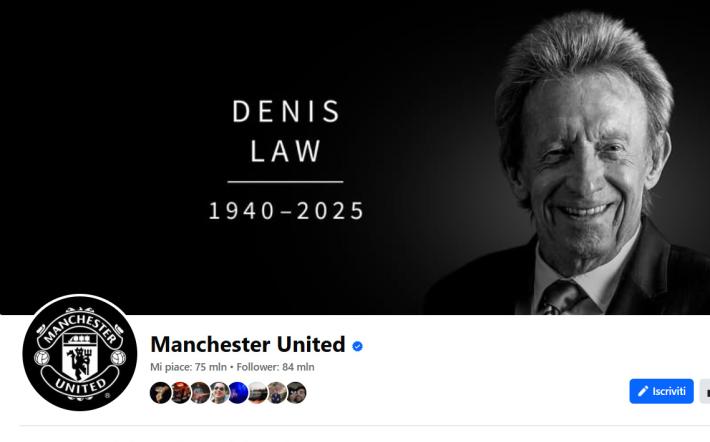 E' morto Denis Law, leggenda del Manchester United vinse tutto con Best e  Charlton. Gioc&ograve; anche nel Torino