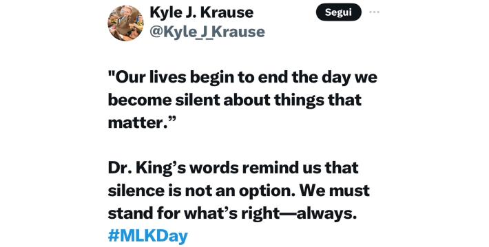 La risposta del presidente Krause