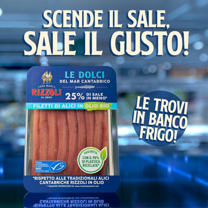 Rizzoli Emanuelli debutta in radio... con uno spot dedicato alle alici in banco frigo