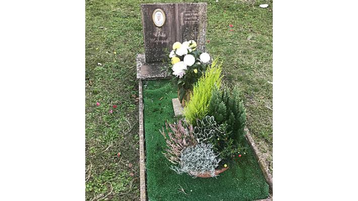Rubati dei fiori da una tomba del cimitero di Sivizzano