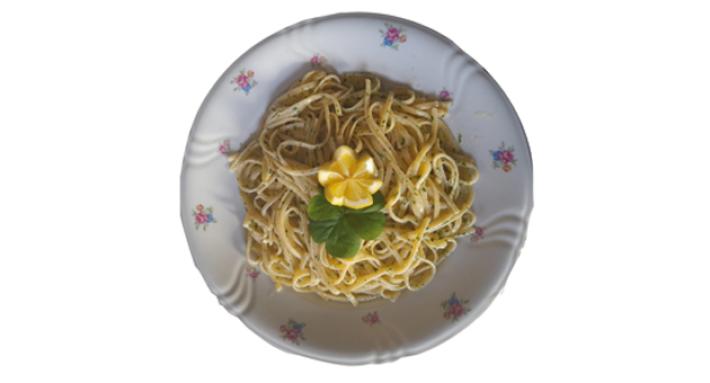 Delicate e uniche linguine al limone
