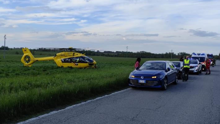 Salso, cade da un monoruota:  grave 64enne trasportato in elisoccorso