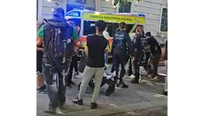 Rissa in piazza Matteotti a Fidenza: un ferito