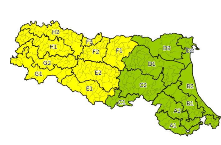 In arrivo una perturbazione: domani allerta meteo gialla
