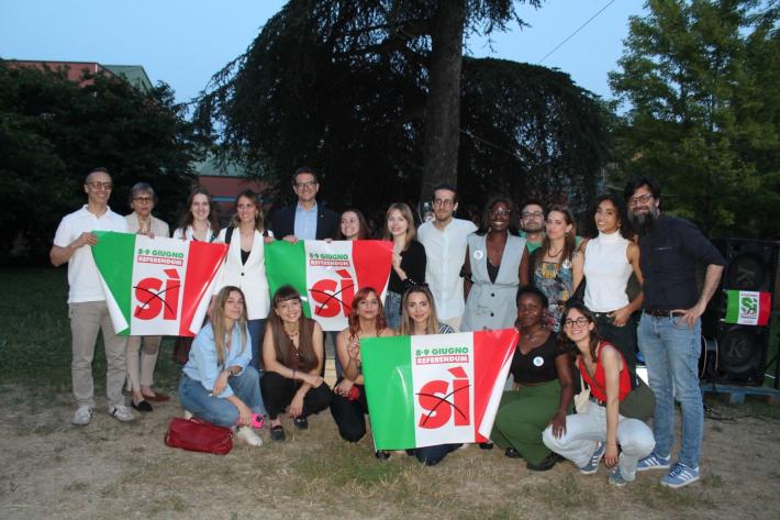 Referendum, chiusa al parco Pellegrini la campagna per il S&igrave; 