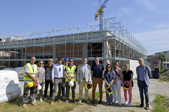  Nuovo nido Eurosia: proseguono i lavori. Sopralluogo del sindaco e di due assessori