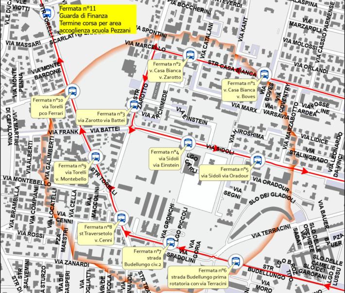 Evacuazione del 15 giugno: servizio gratuito di bus navetta per l&rsquo;area di accoglienza alla scuola Pezzani