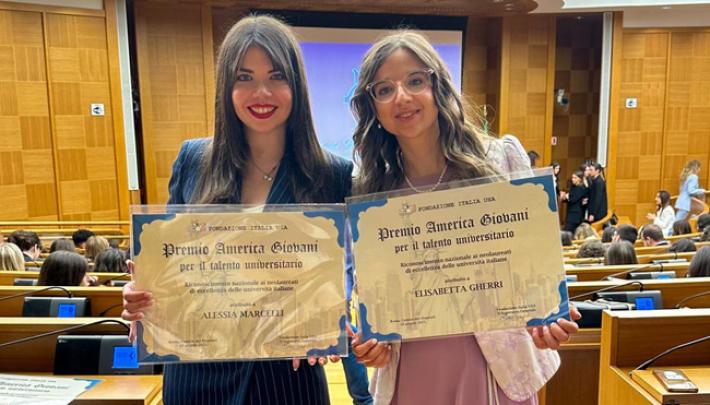 A Elisabetta Gherri e&nbsp;Alessia Marcelli dell&rsquo;universit&agrave; di Parma il &ldquo;premio America giovani per il talento universitario&rdquo;