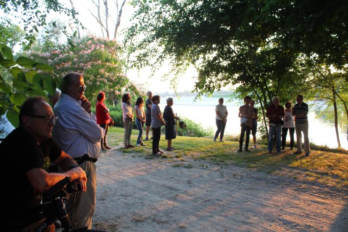 In tanti sul Po a ricordare aldino Zecca scomparso nel fiume
