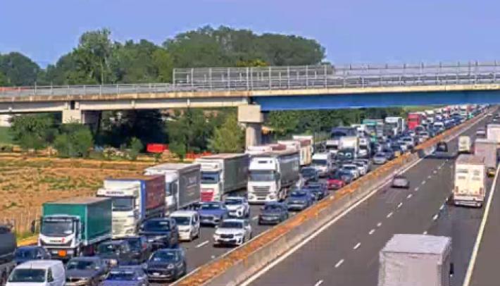 Incidente in A1 a Fontanellato (verso Bologna), lunga coda fino a Fidenza