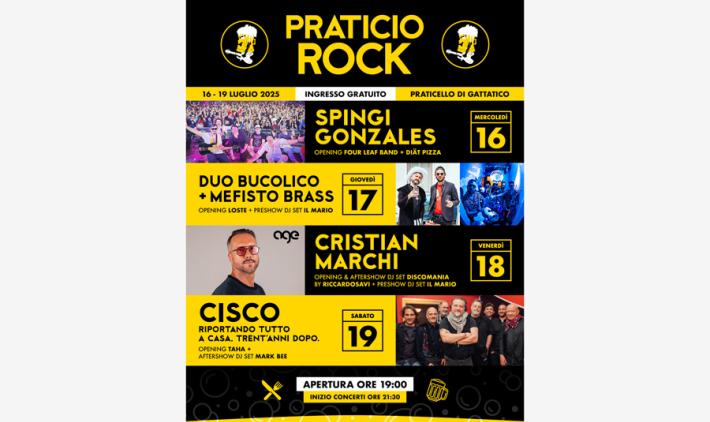  25&deg; Edizione &ldquo;Praticio Rock 2025&rdquo;