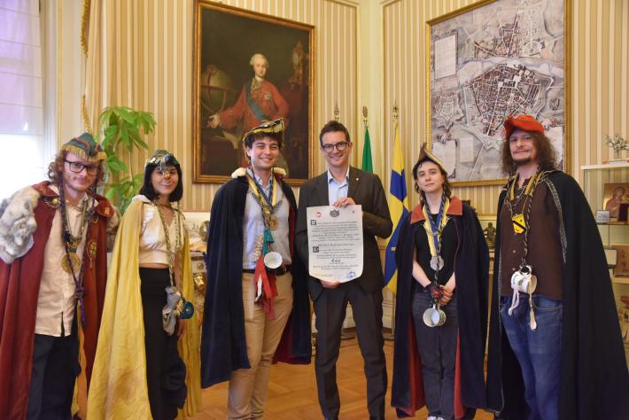 "Enea", il duca di Parma in visita al sindaco