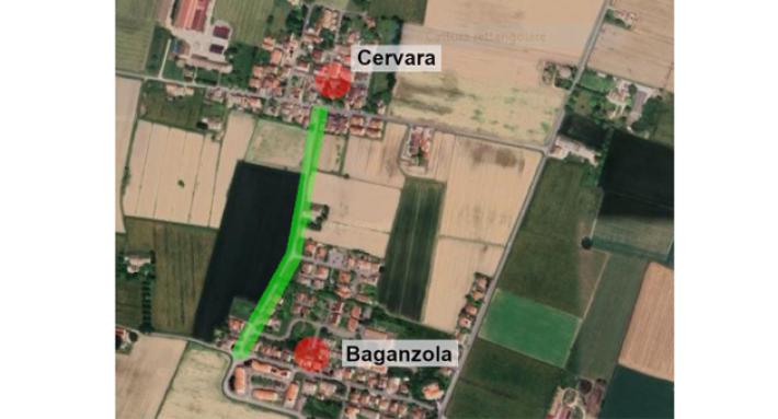 Via libera della Giunta al progetto di fattibilit&agrave; per la nuova pista ciclopedonale Cervara&ndash;Baganzola