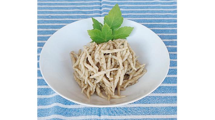 Trofie al  sugo di melanzane