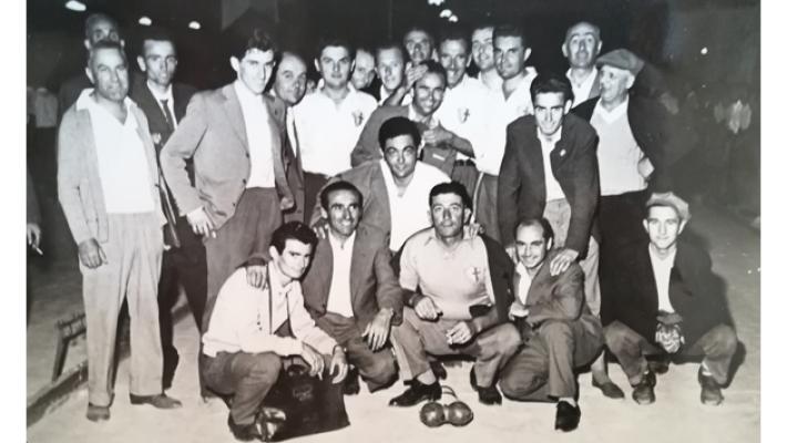 Bocciofile e bar  nella   Cittadella di 60 anni fa 