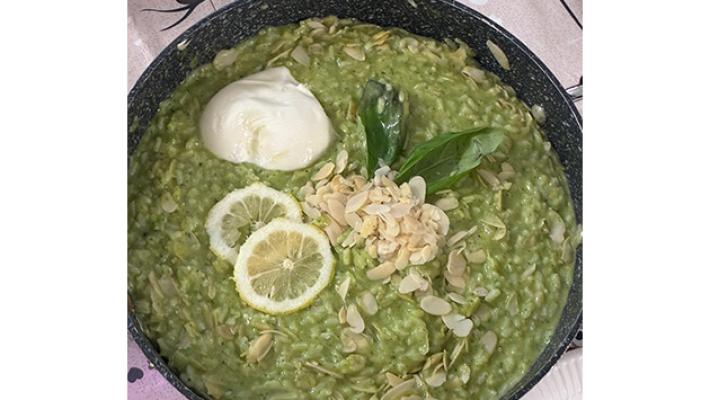 Risotto cremoso al pesto, che bont&agrave; 