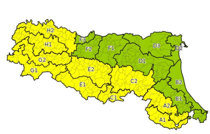Temporali forti, per domani &egrave; allarme giallo 