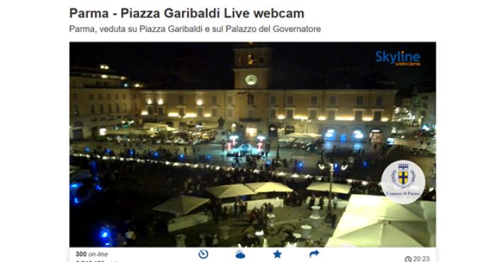 Webcam comune, in 300 guardano la cena