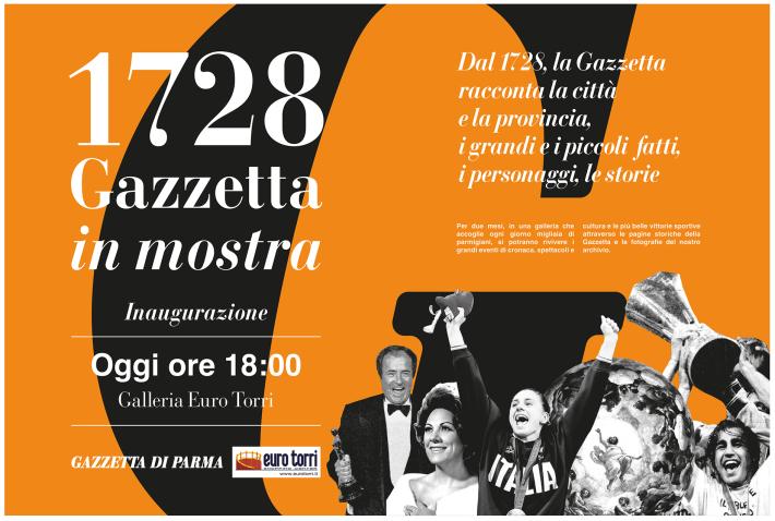 I  momenti pi&ugrave; belli della nostra storia: fotogrammi di gioia.  All'Euro Torri  &laquo;1728 Gazzetta in mostra&raquo; 