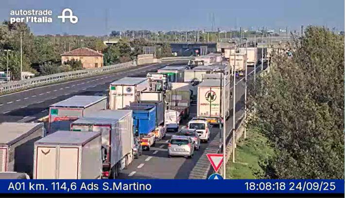 Lunghe code in autostrada A1