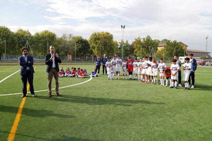 Inaugurato il nuovo campo da calcio a 7 in erba sintetica al Centro sportivo "Enrico Catuzzi"