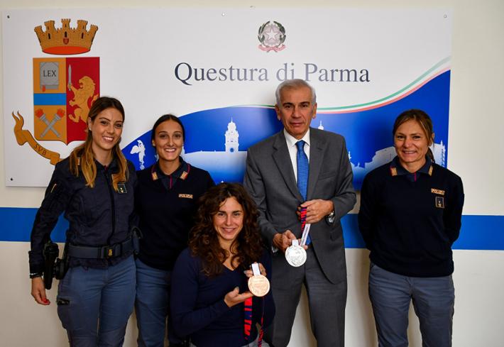 Il Questore della Provincia di Parma riceve l&rsquo;Atleta paraolimpica Giulia Ghiretti