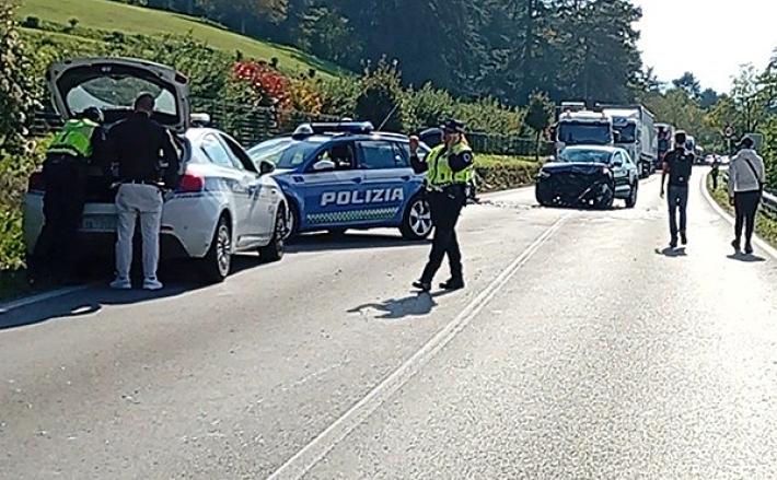 Frontale a Gaiano, due feriti: uno &egrave; grave