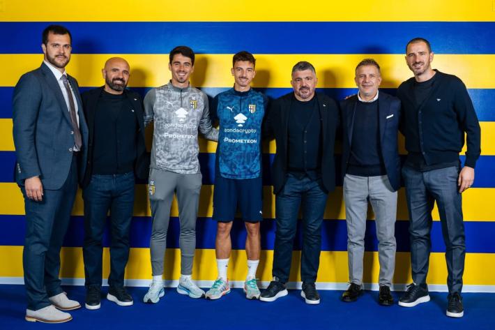 Tappa al Parma del ct della Nazionale Gattuso che ha pranzato anche con Cuesta