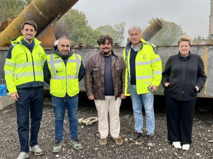 Nuovo ponte sullo Stirone sulla provinciale 12 a Castellina