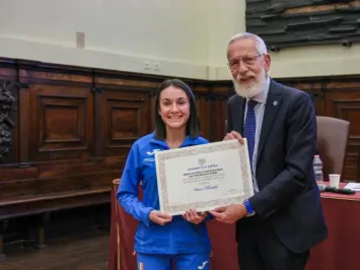 Sara Nestola studente-atleta dell&rsquo;anno dell&rsquo;universit&agrave; di Parma