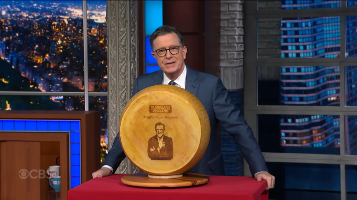 Parmigiano Reggiano protagonista al &lsquo;The Late Show&rsquo; di Stephen Colbert