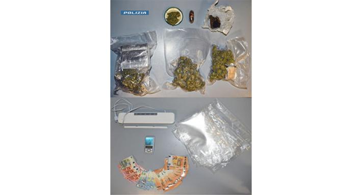 Operazione antidroga della Squadra Mobile: arrestato un 24enne per detenzione ai fini di spaccio di sostanze stupefacenti